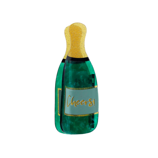 Champagne Hårklemme - Flaskegrøn/Gylden (FORUDBESTILLING)