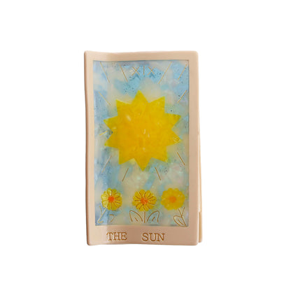 Tarotkort Sun Hårklemme - Beige/Gul (FORUDBESTILLING)