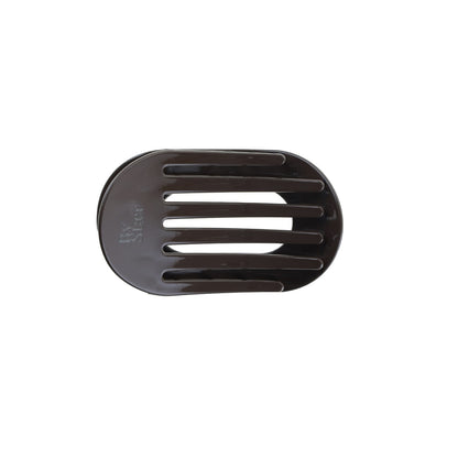 Eva Hårklemme - Mellem - Mørkebrun/Hvid Prikker