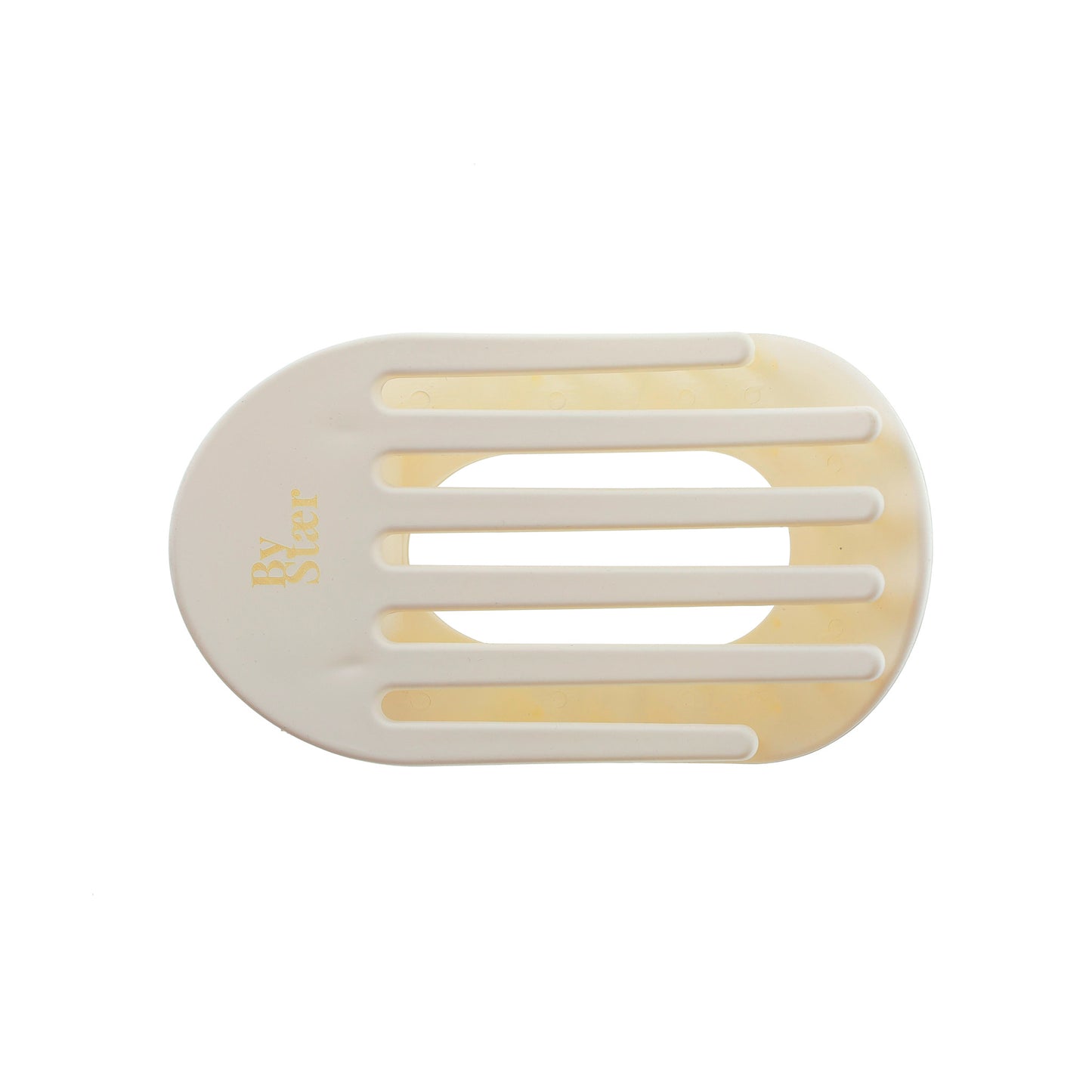 Eva Hårklemme - Stor - Mat Råhvid