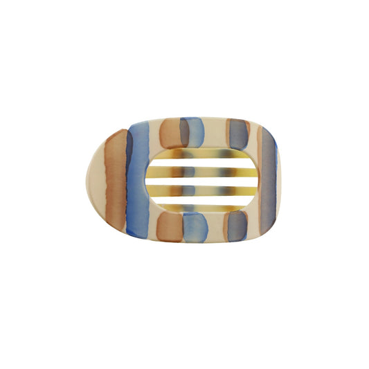 Eva Hårklemme - Mellem - Strib Blå/Brun