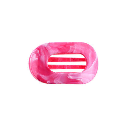 Eva Hårklemme - Mellem - Marmor Pink/Hvid