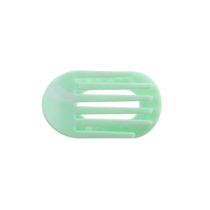 Eva Hårklemme - Mellem - Marmor Mint/Hvid