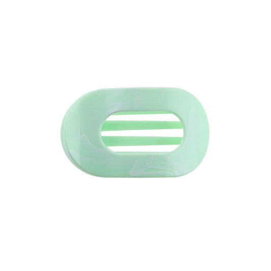 Eva Hårklemme - Mellem - Marmor Mint/Hvid