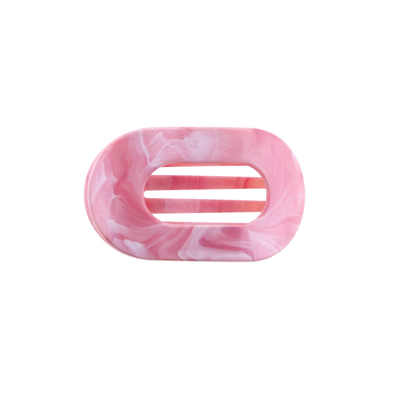 Eva Hårklemme - Mellem - Marmor Rosa/Hvid