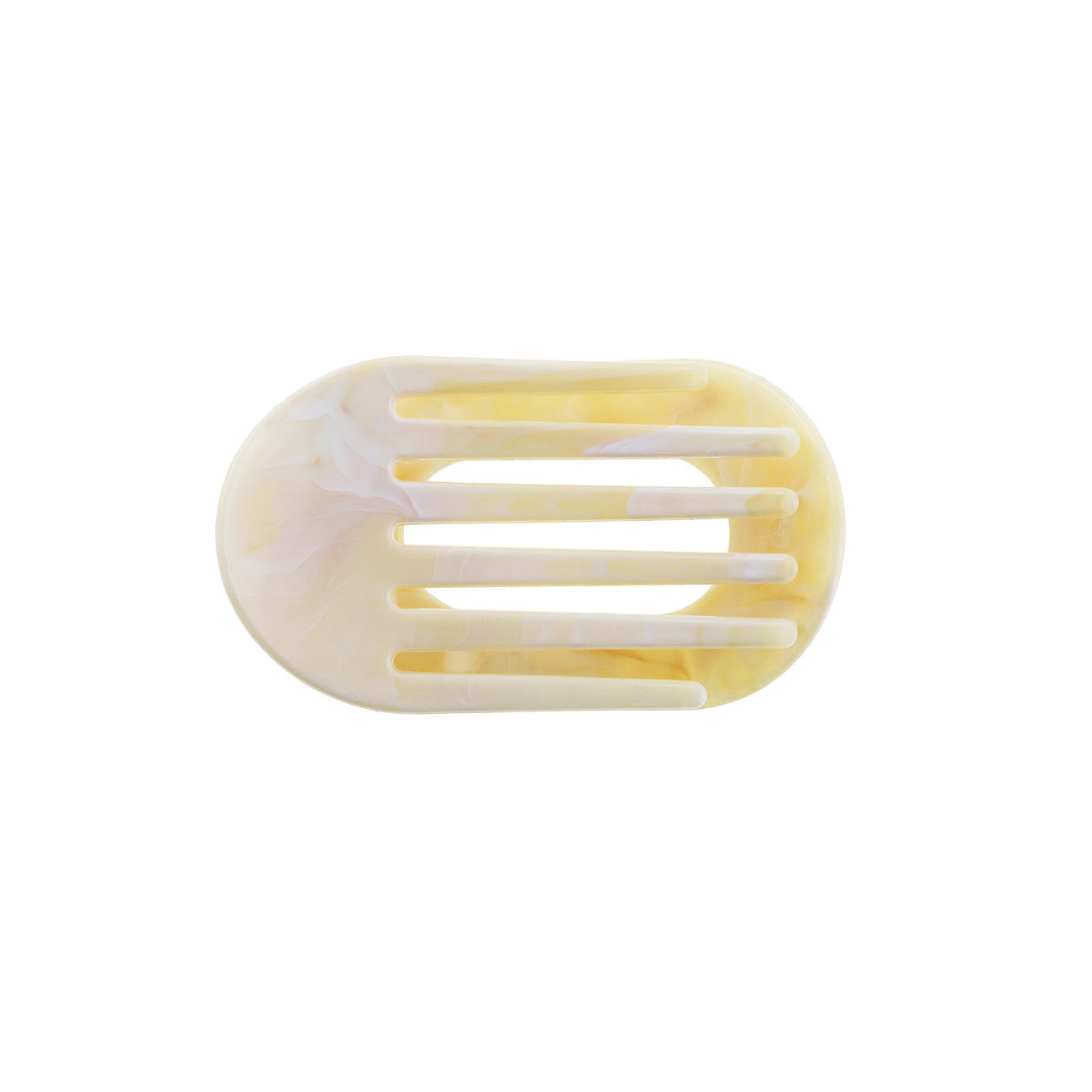 Eva Hårklemme - Mellem - Marmor Sand/Hvid