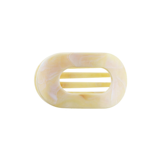 Eva Hårklemme - Mellem - Marmor Sand/Hvid