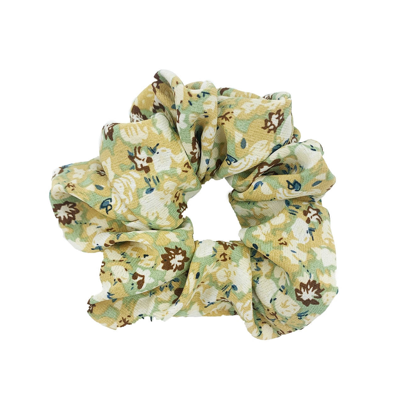 Fleur Scrunchie - Pastel Grøn Mix