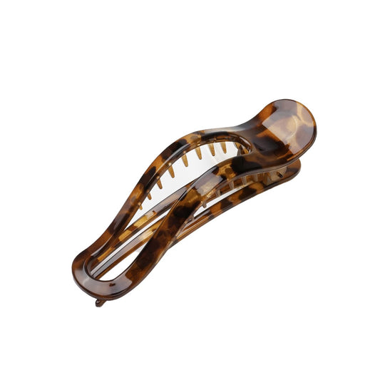 Camille Hårklemme - Stor - Brun/Leo (FORUDBESTILLING)