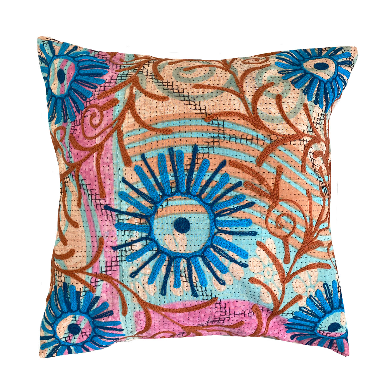 Trille Suzani Kantha Pudebetræk - Nr. 73