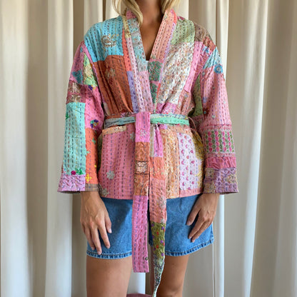 Julie Patchwork Jakke - Onesize - Nr. 17