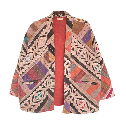 Alina Patchwork Jakke - Onesize - Nr. 02
