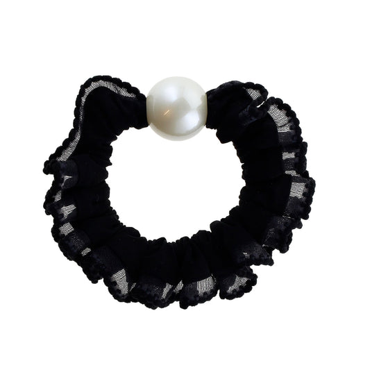 Ebba Hårelastik - Blonde Flæse Sort