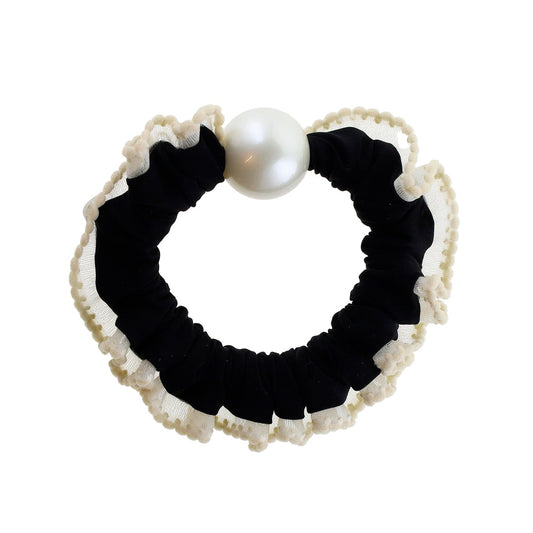 Ebba Hårelastik - Blonde Flæse Råhvid