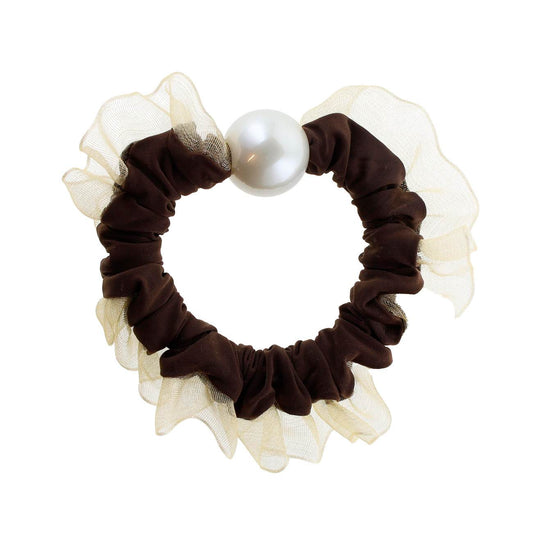 Ebba Hårelastik - Flæse Chokoladebrun