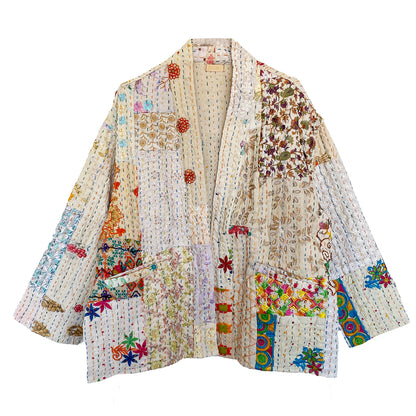 Julie Patchwork Jakke - Onesize - Nr. 51