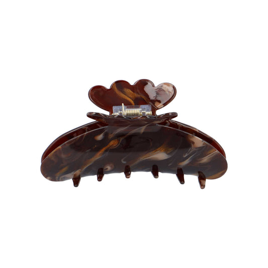 Agnes Hårklemme - Brun/Guldfarvet