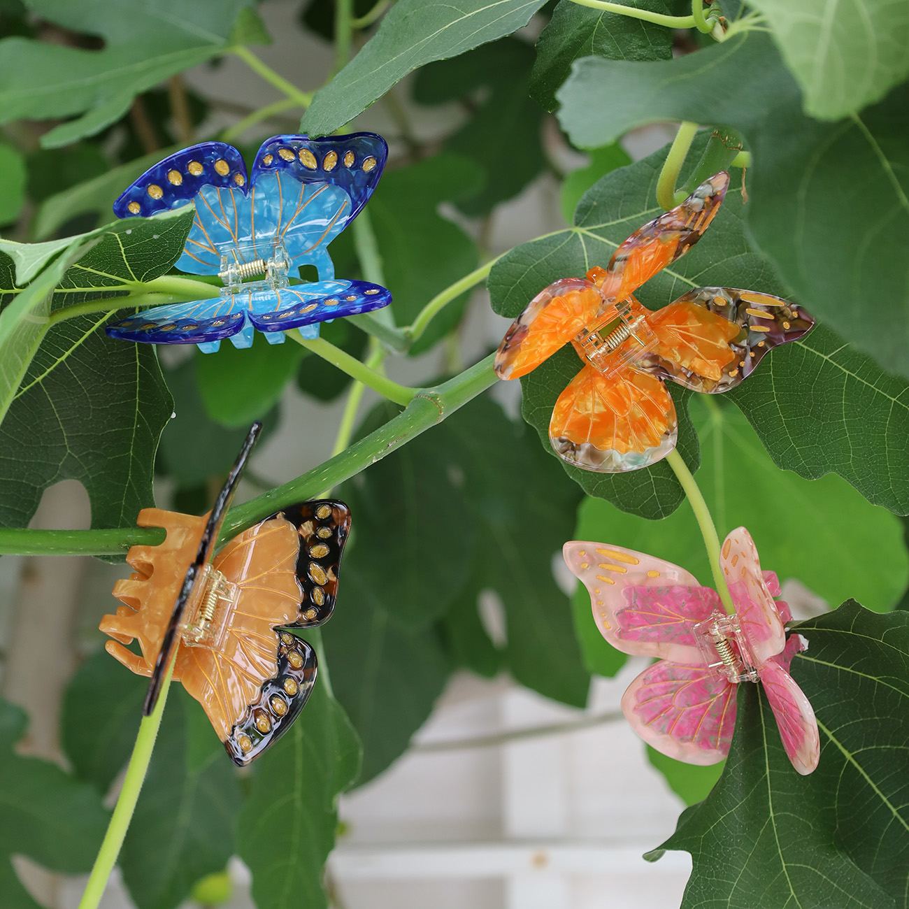 Morpho Sommerfugl Hårklemme - Brun