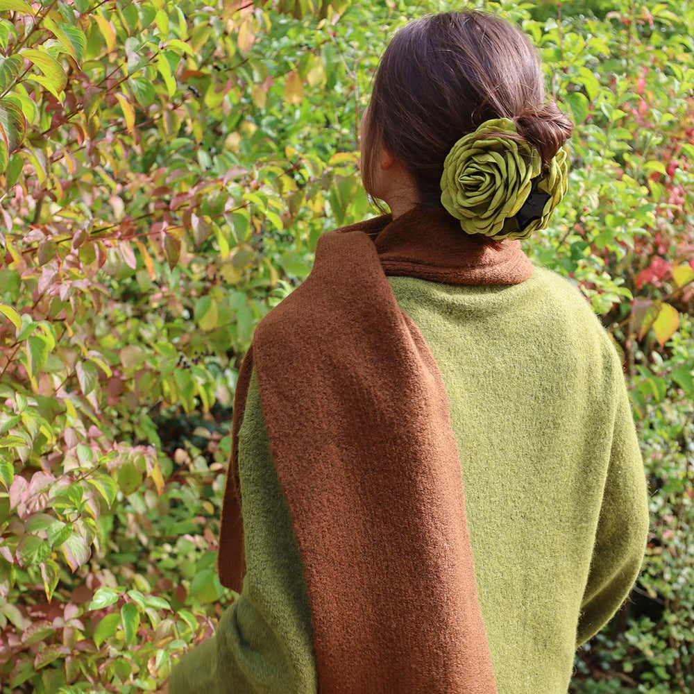 Milje Tørklæde - Mørkebrun