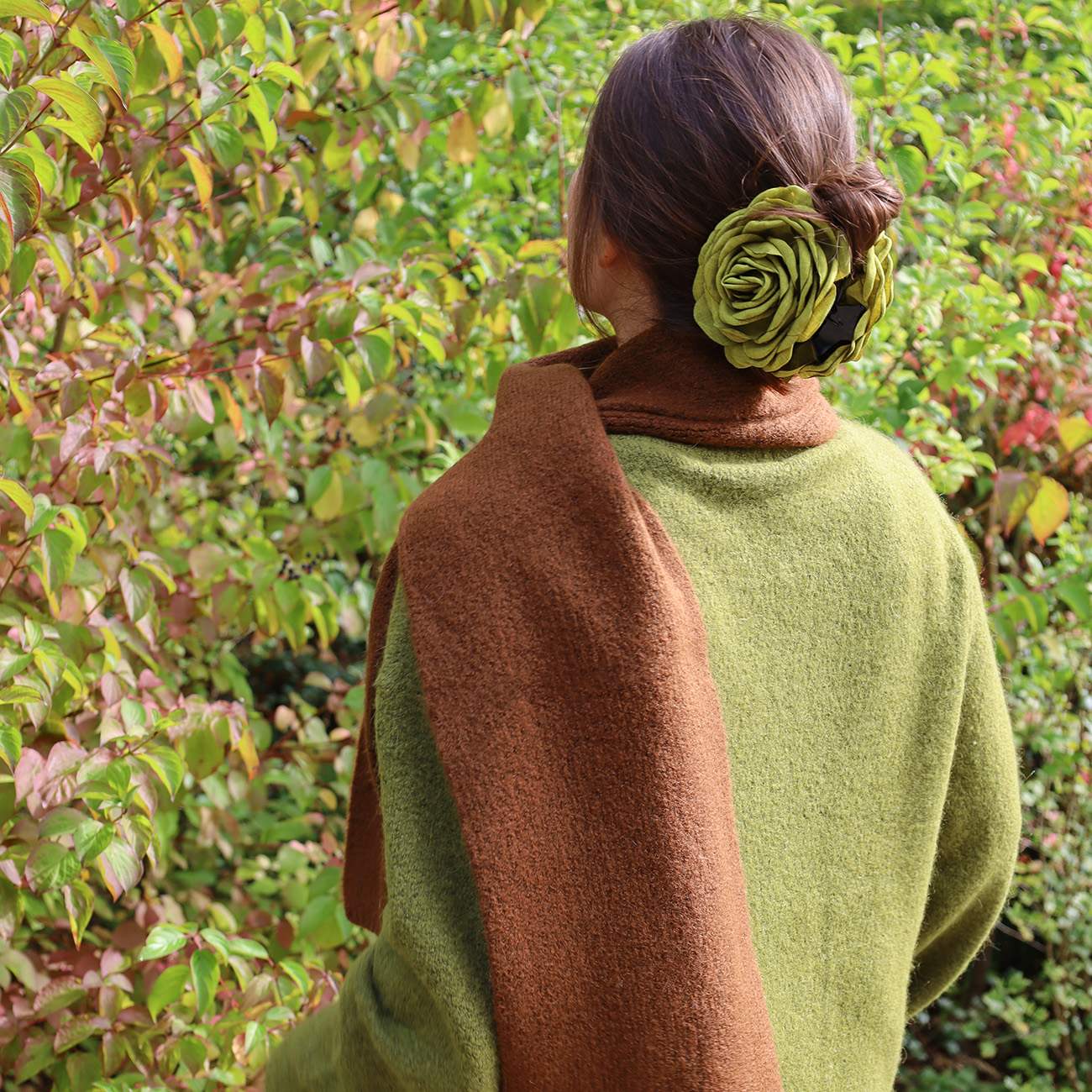 Daisy Hårklemme - Stor - Matcha