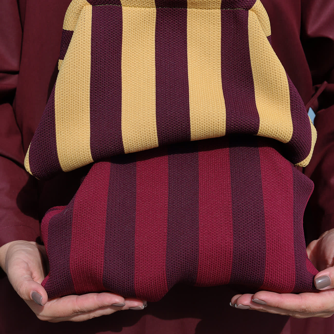 Alba Clutch - Dijon/Aubergine