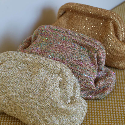 Alba Clutch - Creme Glimmer