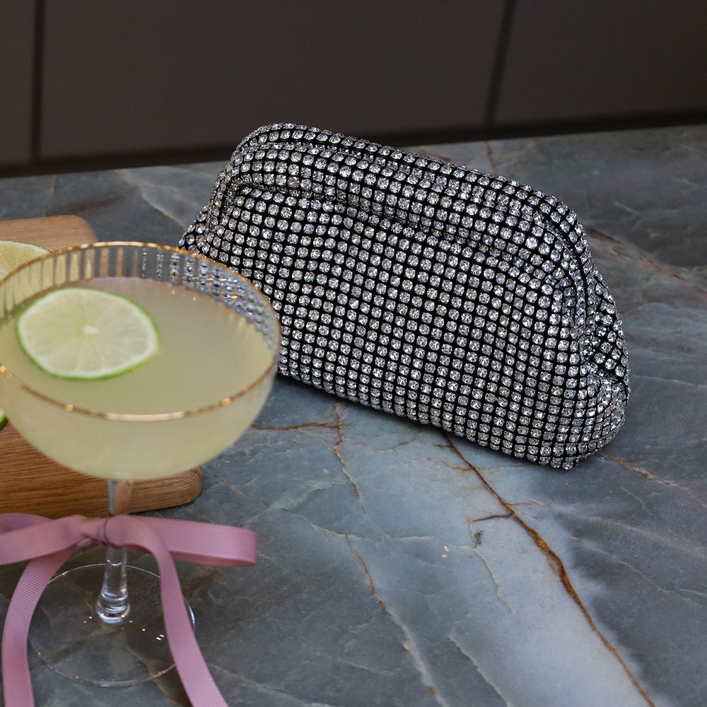 Violetta Clutch - Sølvfarvet