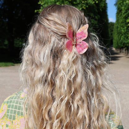 Nælde Sommerfugl Hårklemme - Rosa