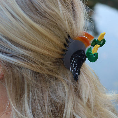 Gråand Hårklemme - Grå/Grøn