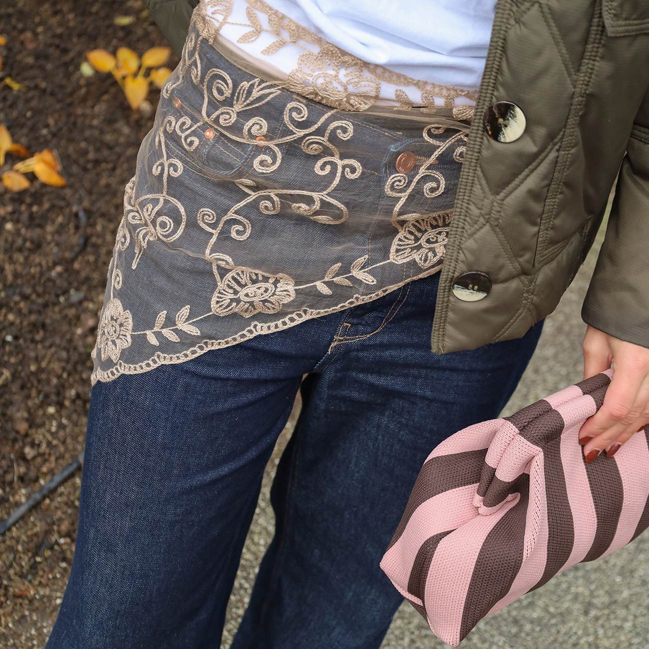 Hirse Blonde Tørklæde - Beige (FORUDBESTILLING)