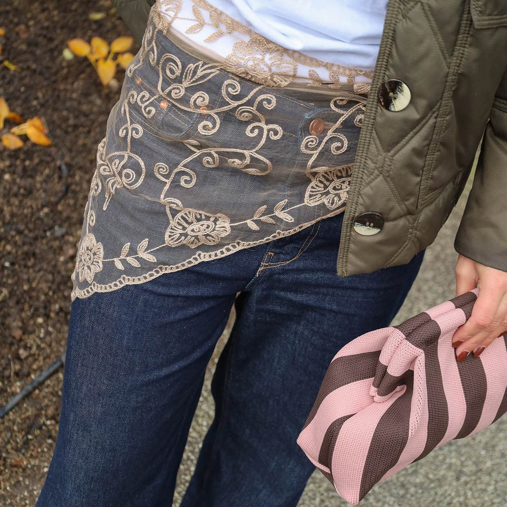 Hirse Blonde Tørklæde - Beige