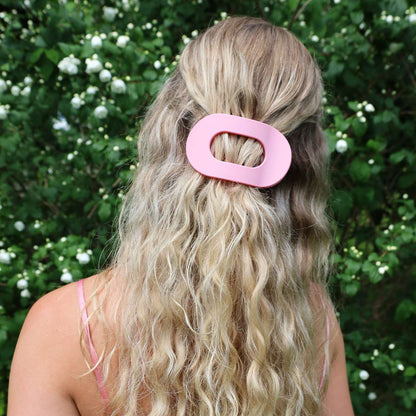 Eva Hårklemme - Stor - Pastel Rosa