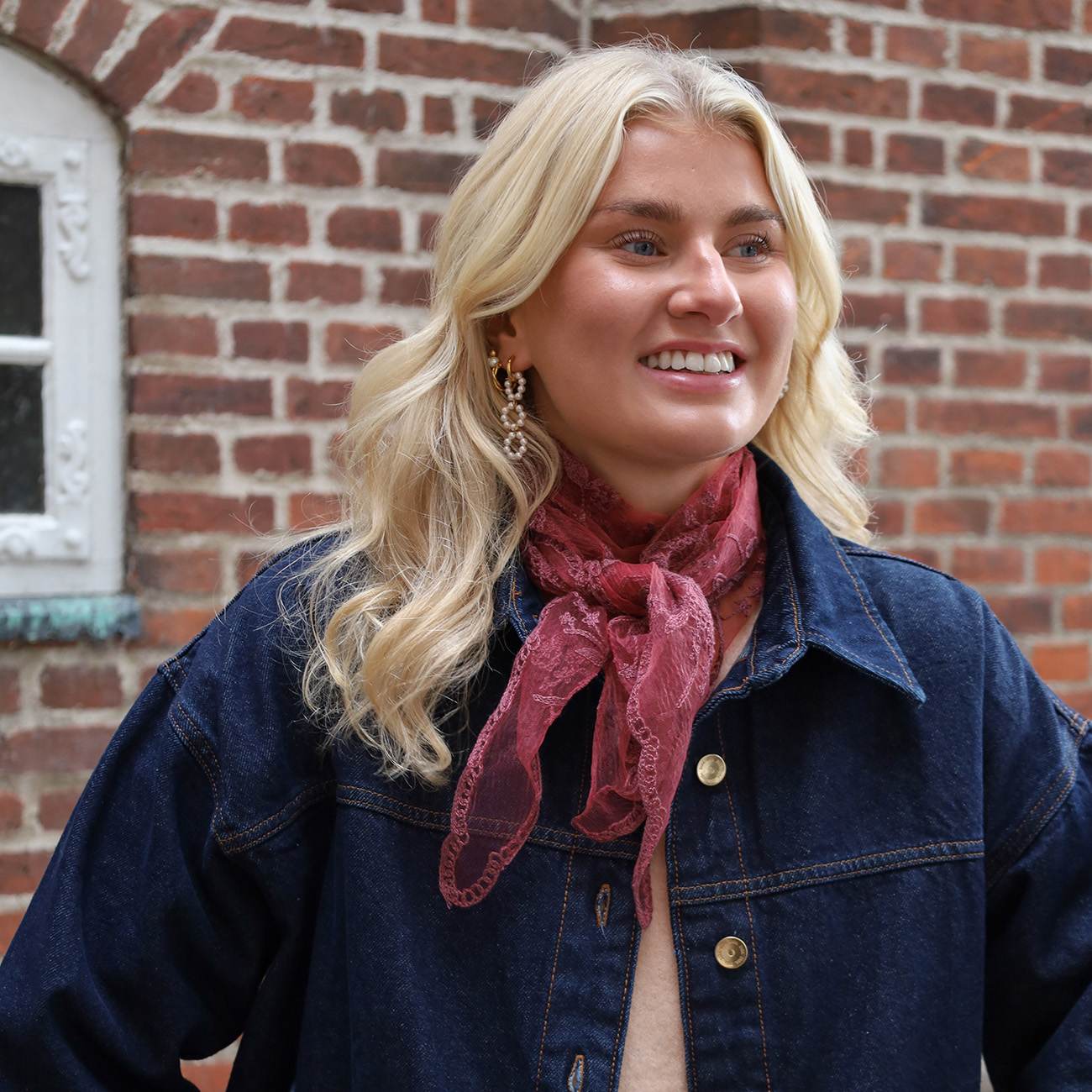 Hirse Blonde Tørklæde - Bordeaux (FORUDBESTILLING)