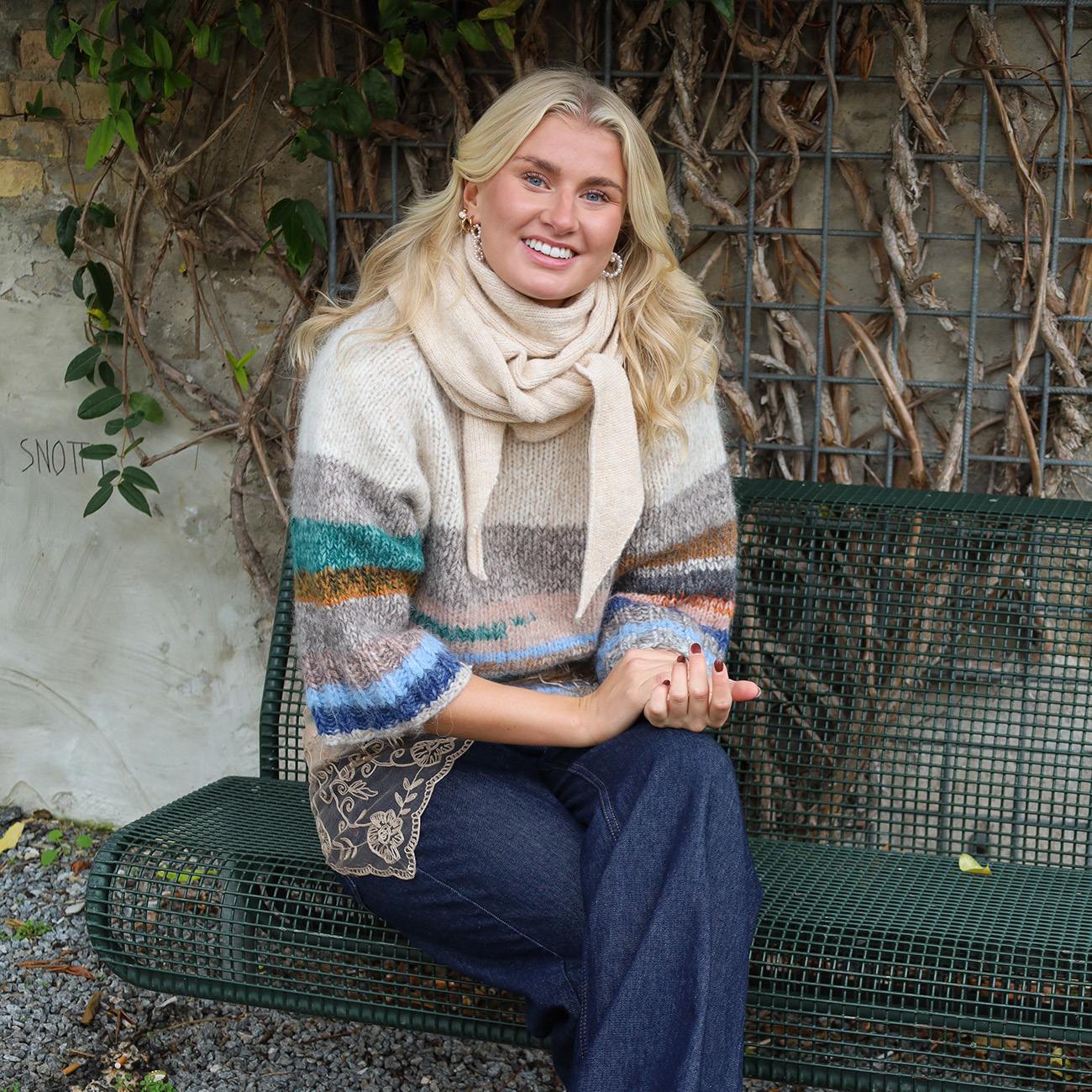 Kliva Tørklæde - Beige