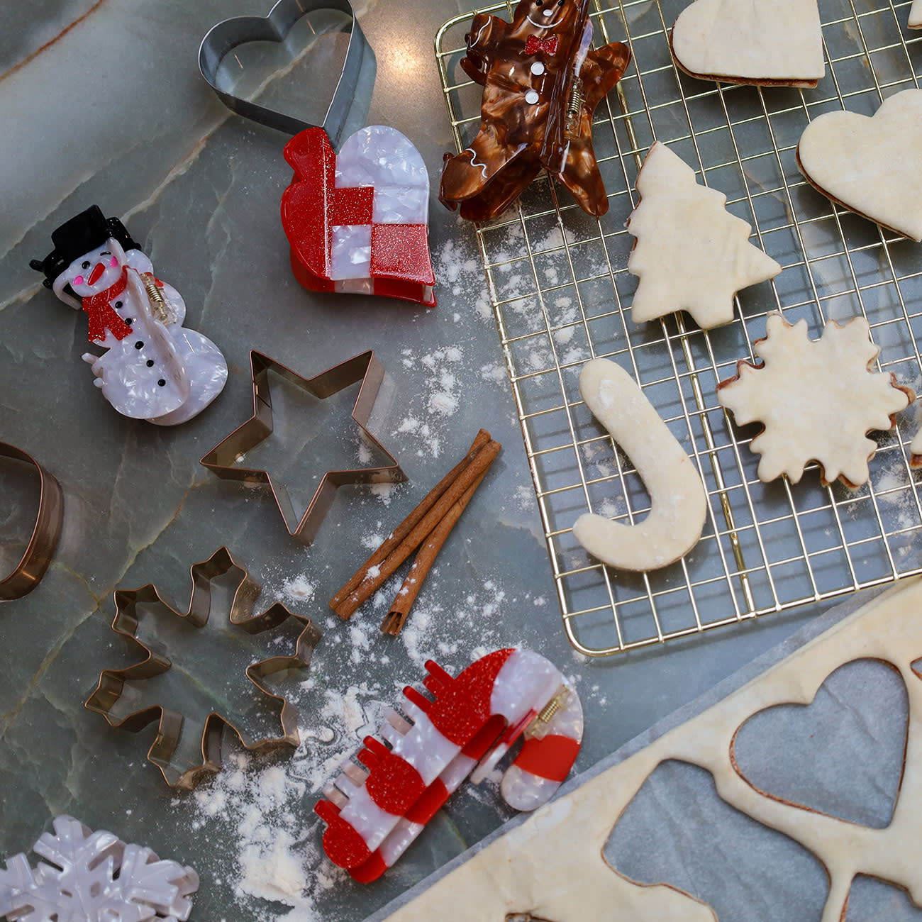 Honningkagemand Hårklemme - Mørkebrun