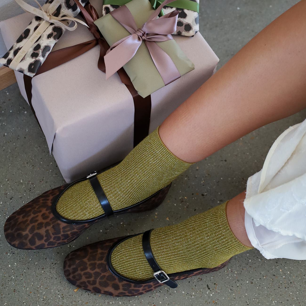 Strømper - Onesize - Glimmer Oliven