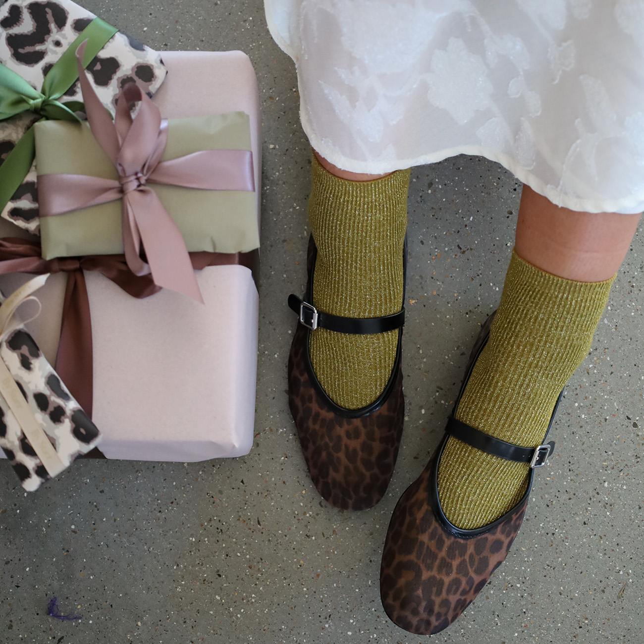 Strømper - Onesize - Glimmer Oliven