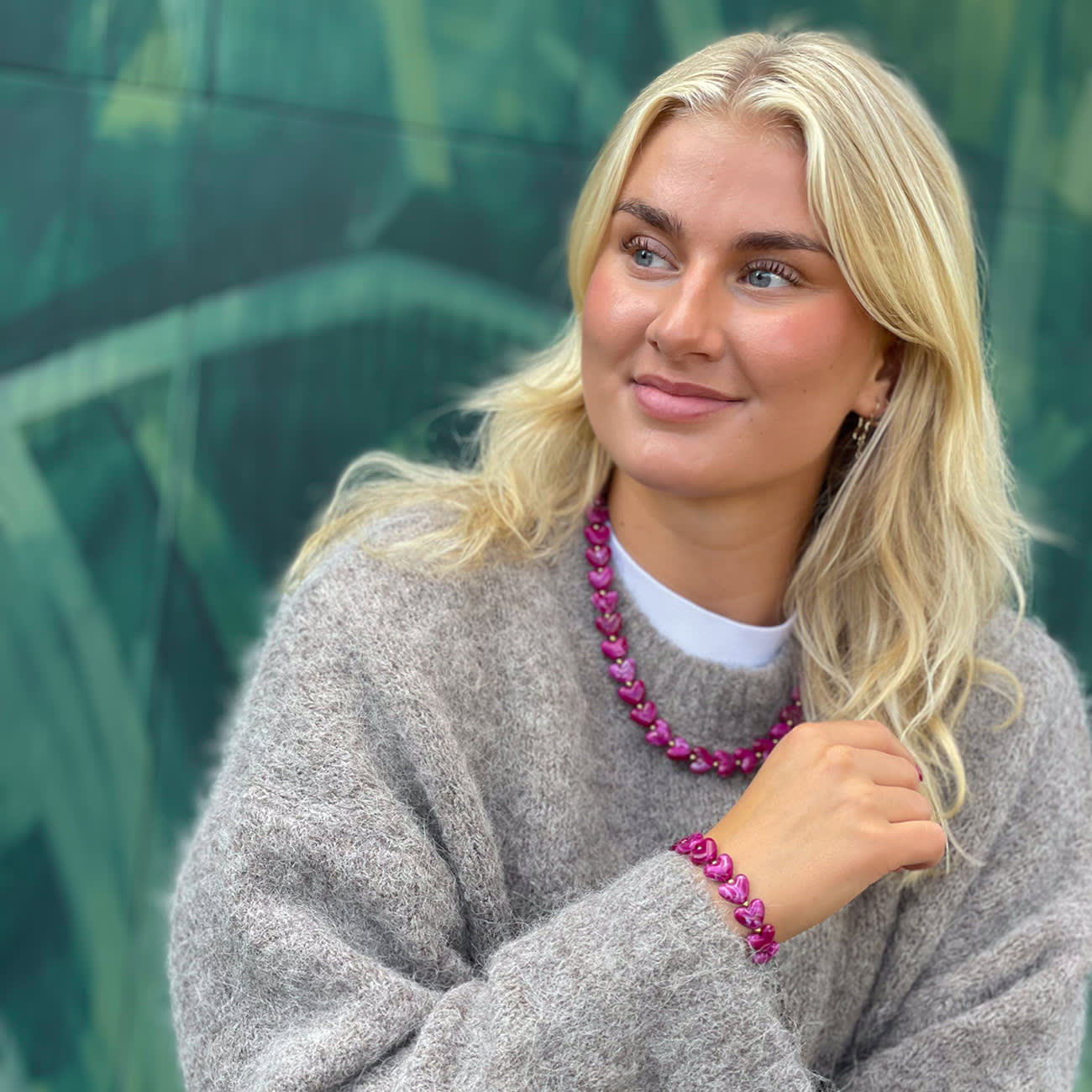 Hilma Armbånd - Cerise