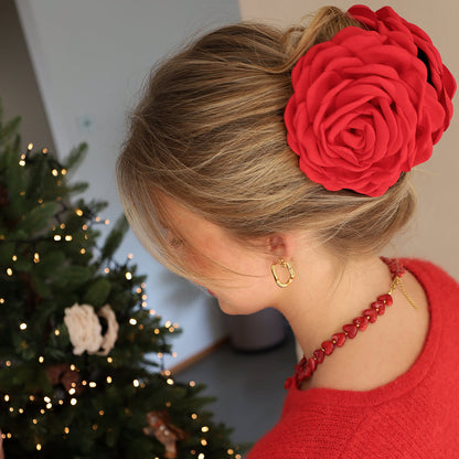 Daisy Hårklemme - Stor - Rød