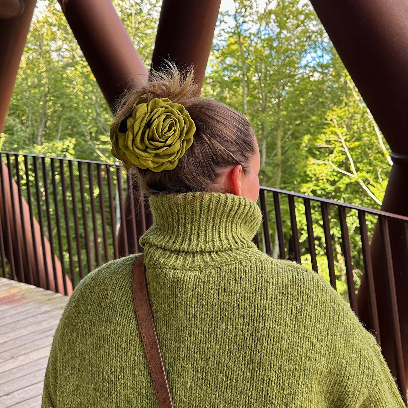 Daisy Hårklemme - Stor - Matcha
