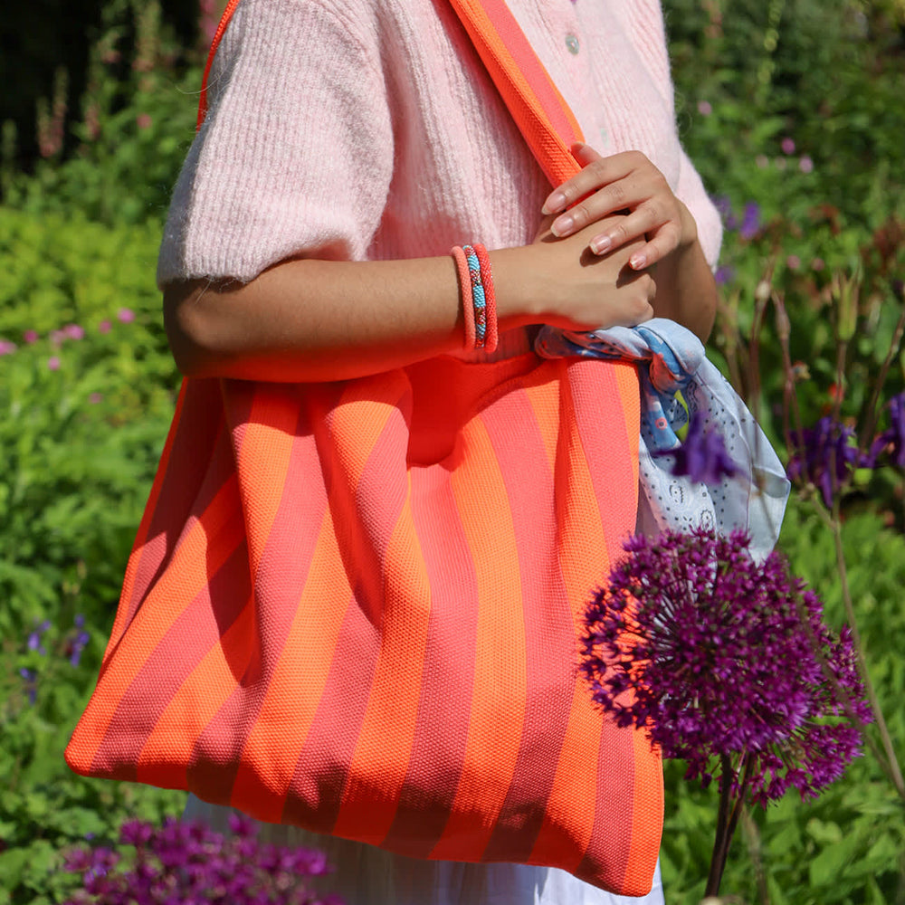 Olivia Taske - Mørk Rosa/Neon Orange
