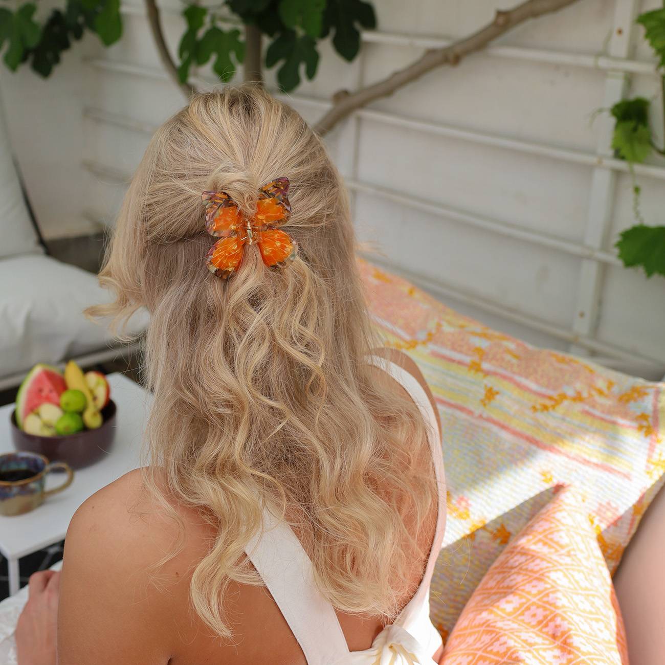 Nælde Sommerfugl Hårklemme - Orange