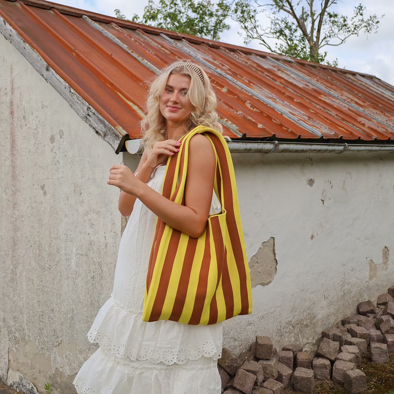 Olivia Taske - Gul/Brun