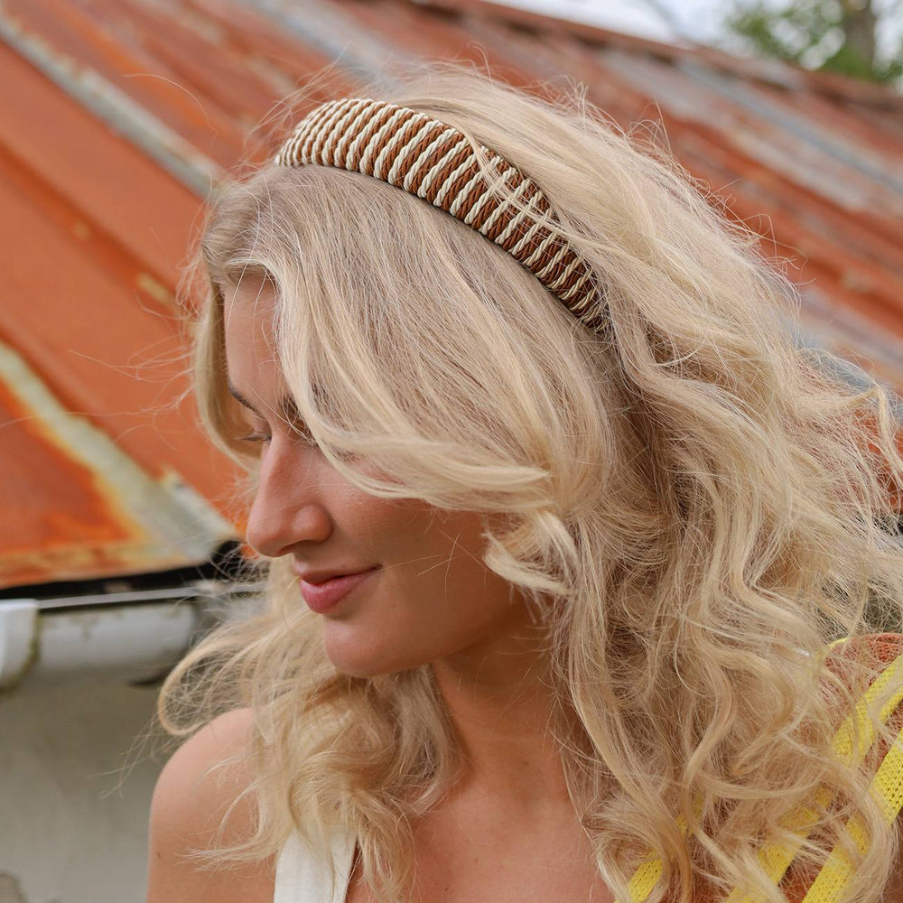 Melisse Hårbøjle - Råhvid/Gylden