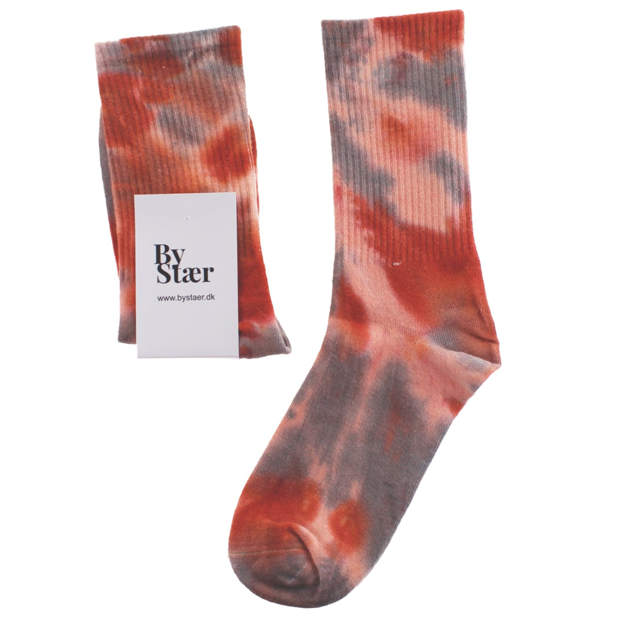 Strømper - Onesize - Batik Koral/Rustrød