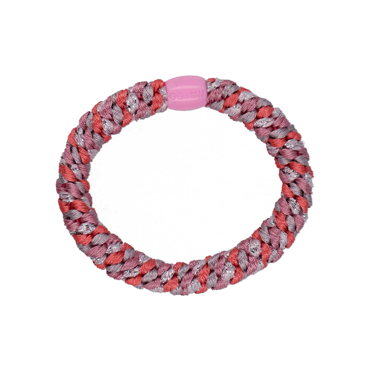 Flettet Hårelastik - Multi Rosa, Purple
