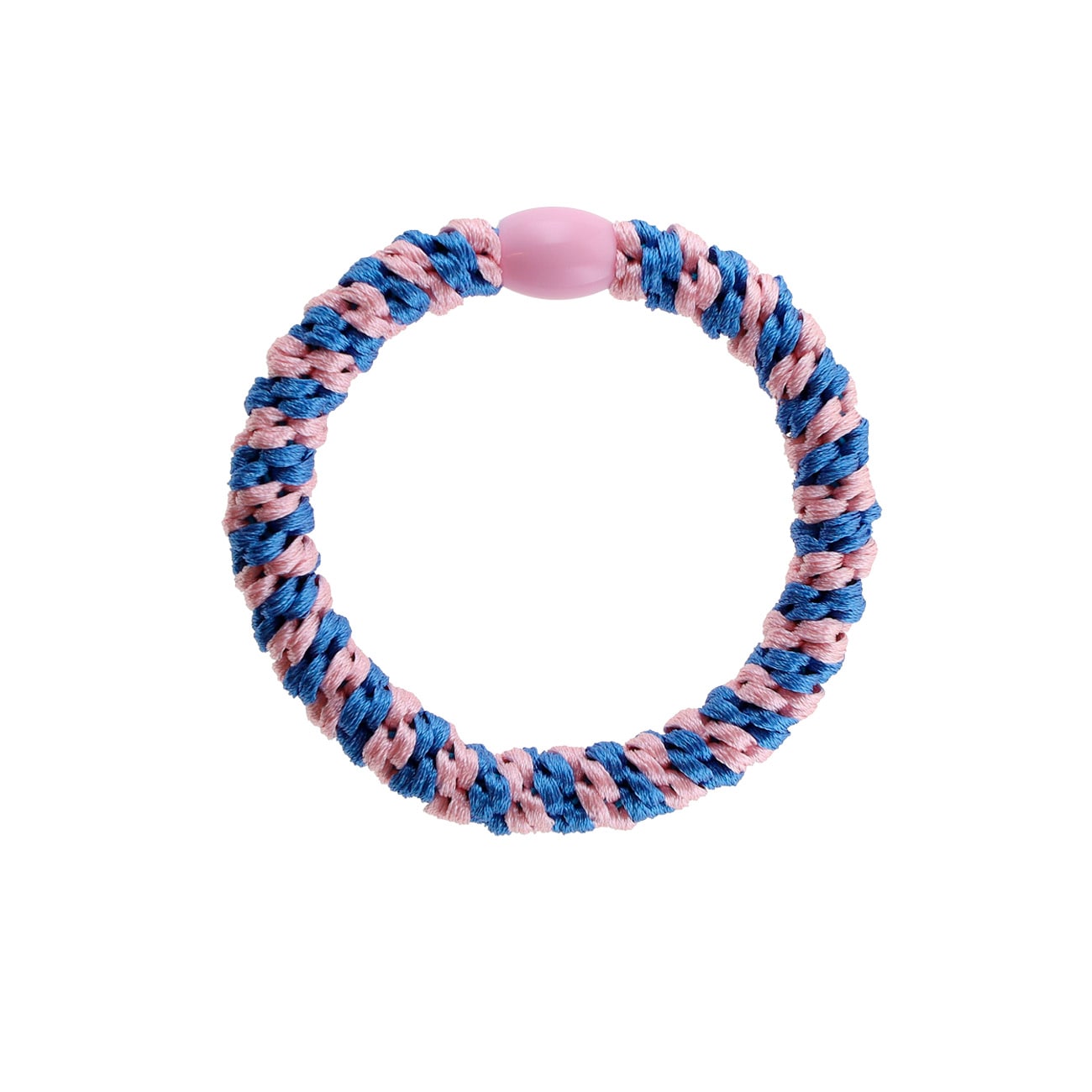 Flettet Hårelastik - Multi Rosa/Blå