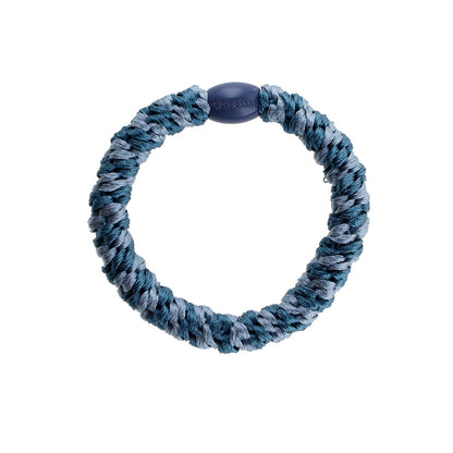 Flettet Hårelastik - Multi Lyseblå/Petroleum