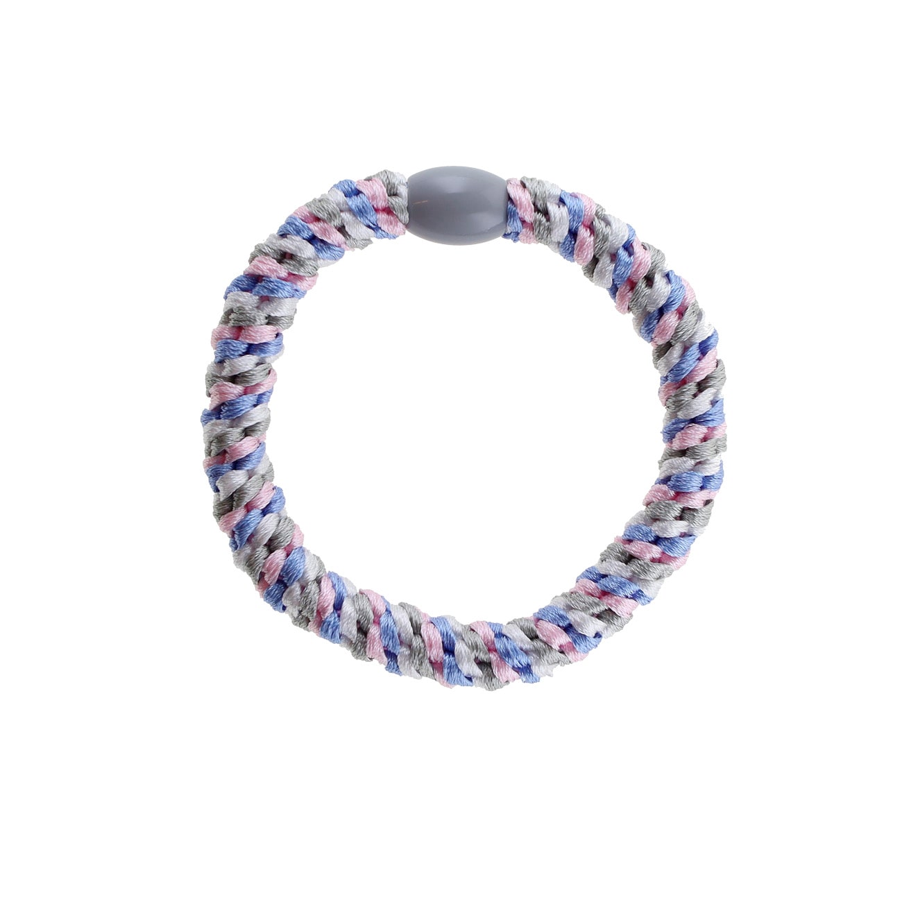 Flettet Hårelastik - Multi Grå/Rosa/Blå