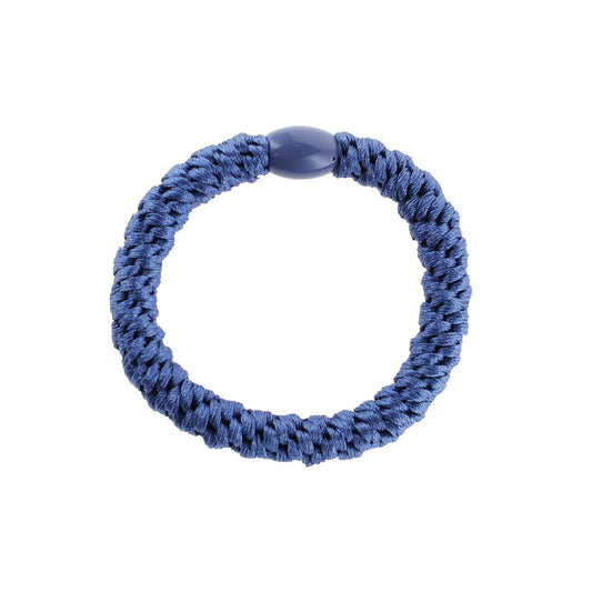 Flettet Hårelastik - Støvet Blå